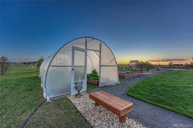 16256 Ridge Run Dr, Colorado Springs, CO 80908 - view of greenhouse with a lawn