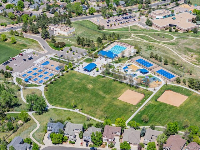 4467 Trailside Ln, Castle Rock, CO 80109 - aerial perspective of suburban area