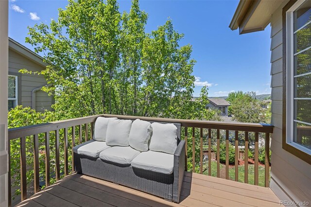4467 Trailside Ln, Castle Rock, CO 80109 - view of wooden terrace