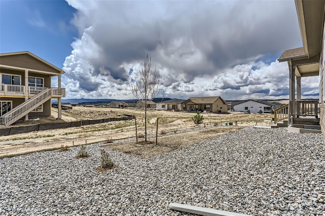 view of yard with a residential view
