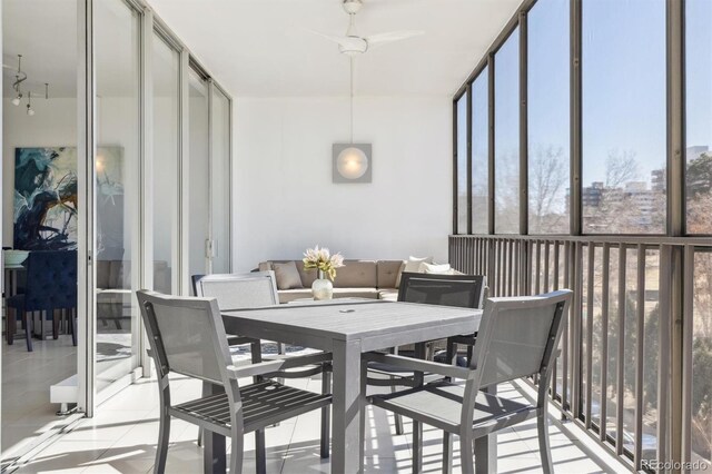 sunroom / solarium with plenty of natural light