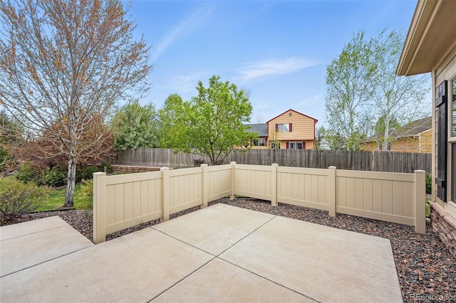 view of patio / terrace featuring a fenced backyard