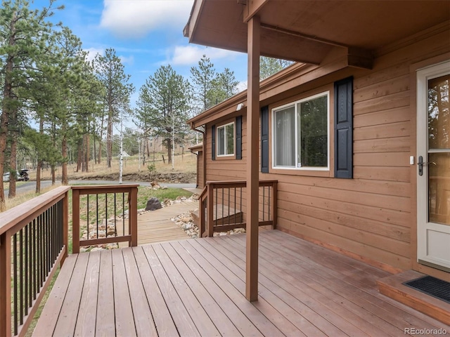 14 Aspen Dr, Bailey, CO 80421 - view of wooden deck