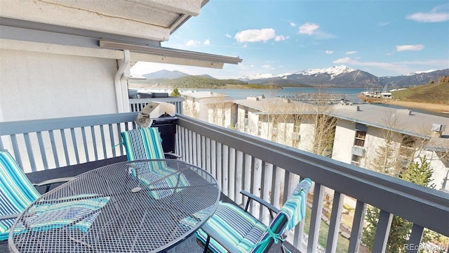 512 Tenderfoot St Unit 143, Dillon, CO 80435 - balcony featuring a water and mountain view