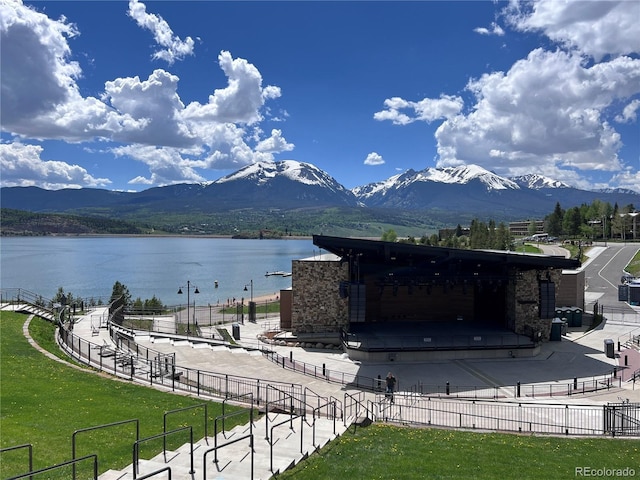 512 Tenderfoot St Unit 143, Dillon, CO 80435 - water view featuring a mountain backdrop