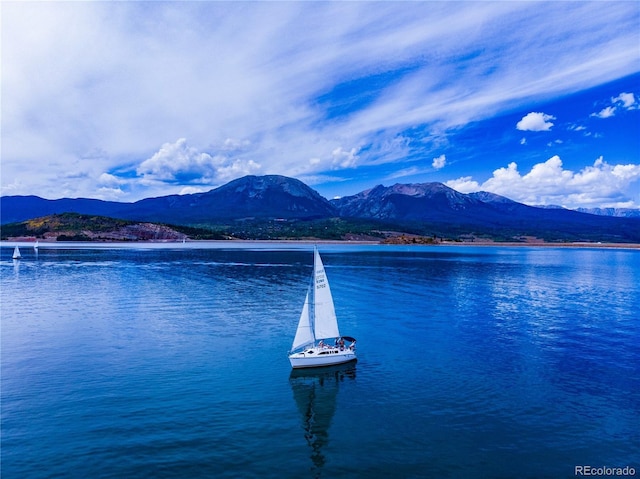 512 Tenderfoot St Unit 143, Dillon, CO 80435 - water view featuring a mountainous background