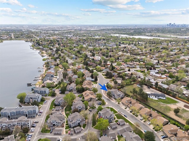 4882 W 68th Ave Unit 4, Westminster, CO 80030 - aerial overview of property's location featuring a nearby body of water and nearby suburban area