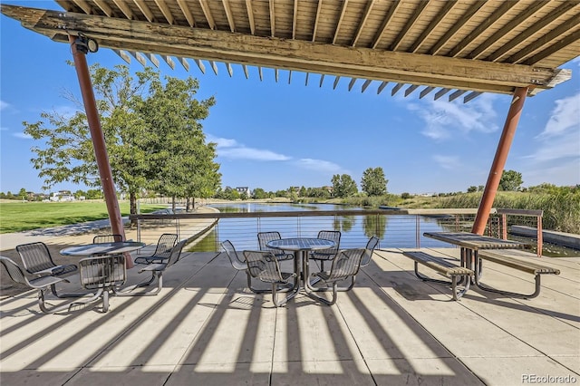 2846 Central Park Blvd, Denver, CO 80238 - view of patio featuring a water view