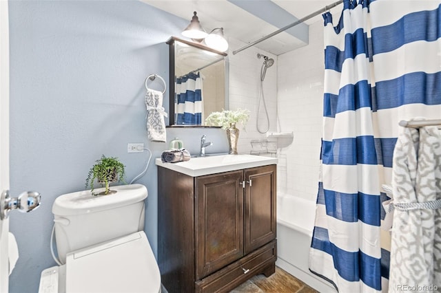 75 N Emerson St Unit 206, Denver, CO 80218 - full bathroom with toilet, vanity, and shower / bath combination with curtain