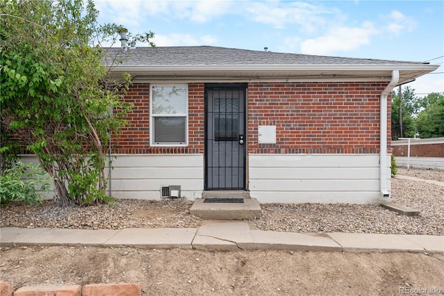 view of front of property with central AC unit