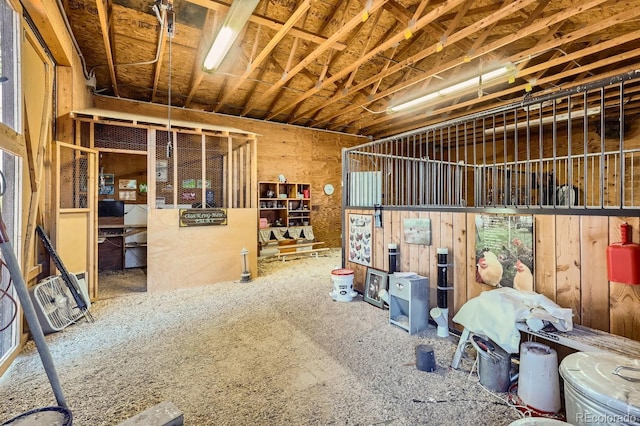 view of horse barn