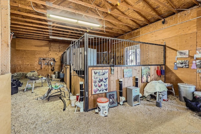 view of horse barn