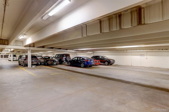 view of parking deck