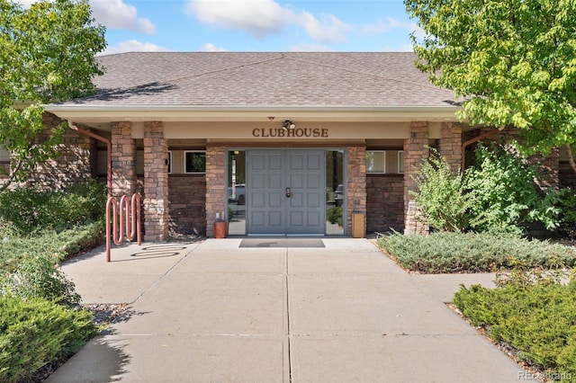 entrance to property with a porch