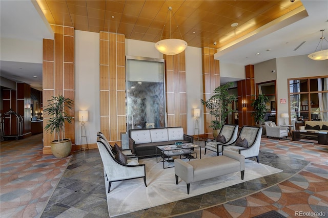 8100 E Union Ave Unit 1502, Denver, CO 80237 - community lobby with a high ceiling