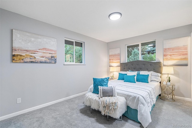 bedroom with carpet flooring