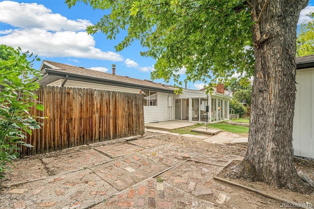 exterior space with a patio