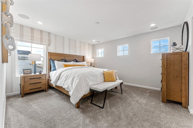 2110 Wagon Wheel Aly, Brighton, CO 80601 - bedroom featuring carpet floors, recessed lighting, and wallpapered walls