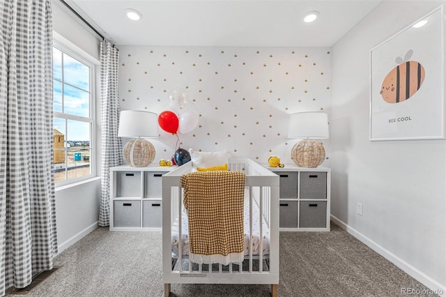 2110 Wagon Wheel Aly, Brighton, CO 80601 - playroom with carpet floors, plenty of natural light, and wallpapered walls