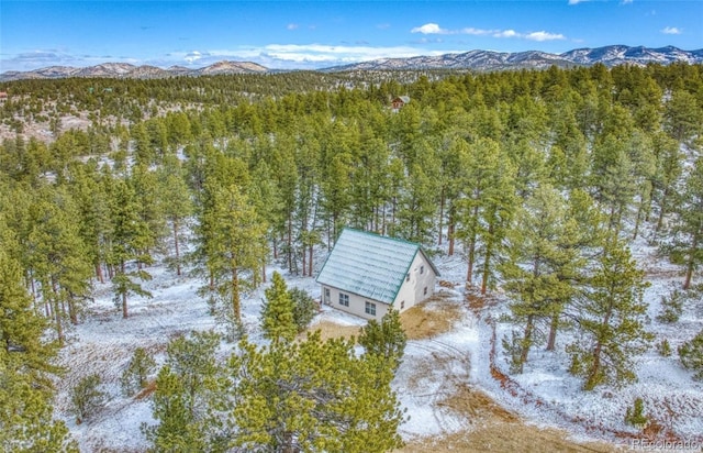 1443 Sangre Dr, Westcliffe, CO 81252 - view of subject property with mountains and a heavily wooded area
