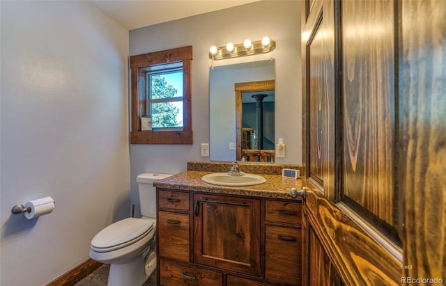 1443 Sangre Dr, Westcliffe, CO 81252 - bathroom with toilet and vanity