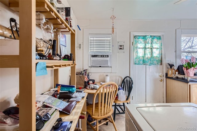 interior space featuring cooling unit