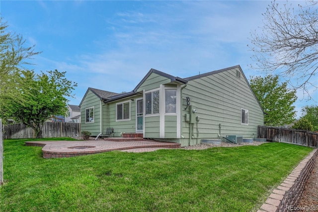 5350 S Quail Way, Littleton, CO 80127 - back of house with a patio and central AC