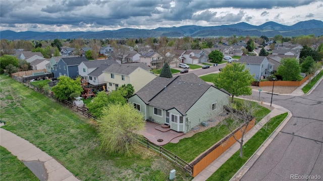 5350 S Quail Way, Littleton, CO 80127 - aerial view of residential area with a mountainous background