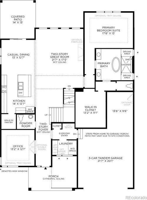 6299 Cristobal Pt, Parker, CO 80134 - view of floor plan / room layout