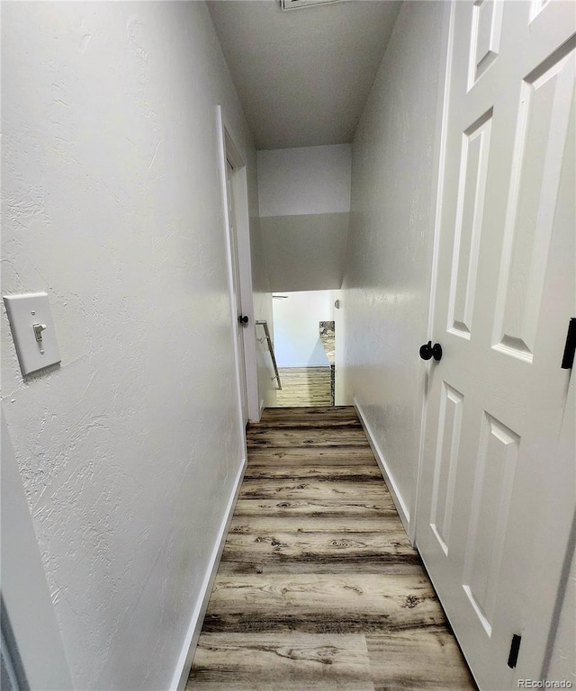 16800 E Bails Pl, Aurora, CO 80017 - stairs featuring wood finished floors and baseboards