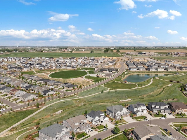 800 Boulder Peak Ave, Erie, CO 80516 - aerial overview of property's location with nearby suburban area and a nearby body of water