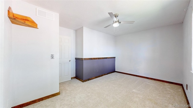 321 Stockton Ct, Gilcrest, CO 80623 - empty room with carpet floors, baseboards, and ceiling fan