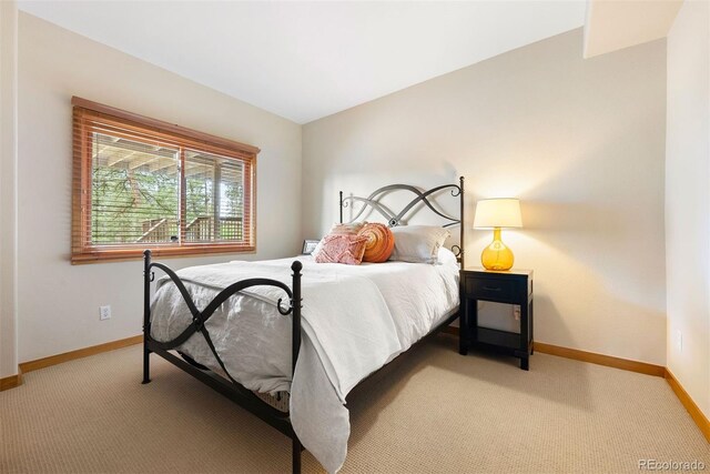 29962 Troutdale Ridge Rd, Evergreen, CO 80439 - carpeted bedroom with baseboards