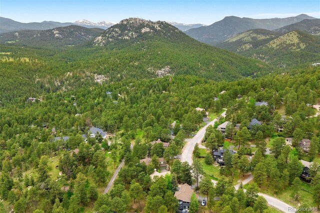 29962 Troutdale Ridge Rd, Evergreen, CO 80439 - view of property location featuring mountains and a forest