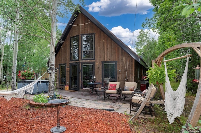 view of rear view of property