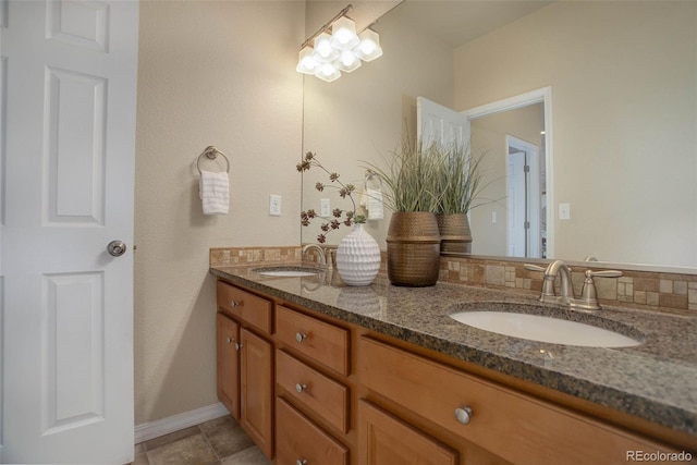 bathroom with vanity