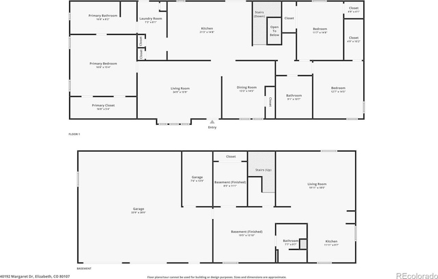 40192 Margaret Dr, Elizabeth, CO 80107 - room layout