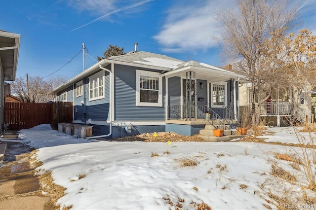 view of front of house with a porch