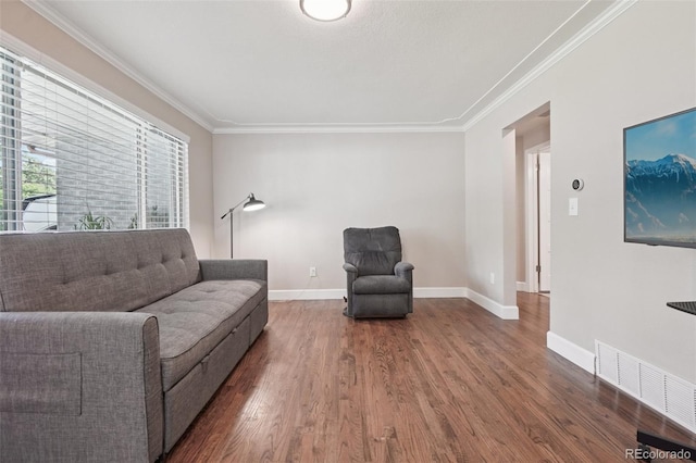 7650 W 24th Ave, Lakewood, CO 80214 - living room with crown molding and wood finished floors