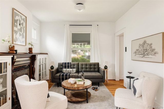 4224 N Clay St, Denver, CO 80211 - living area with wood finished floors