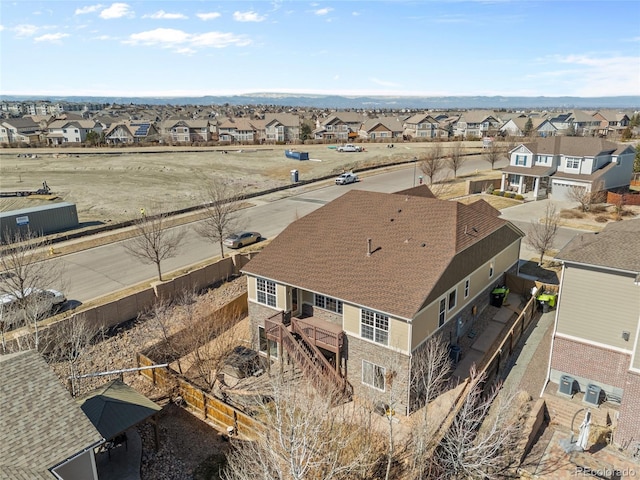 aerial view featuring a residential view