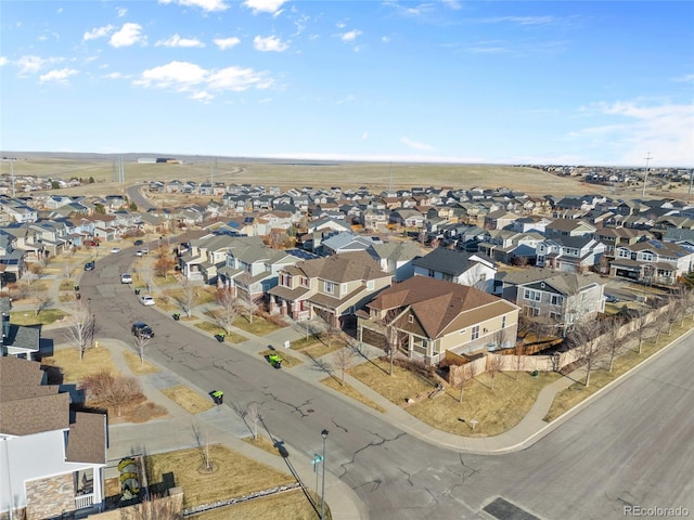 birds eye view of property featuring a residential view