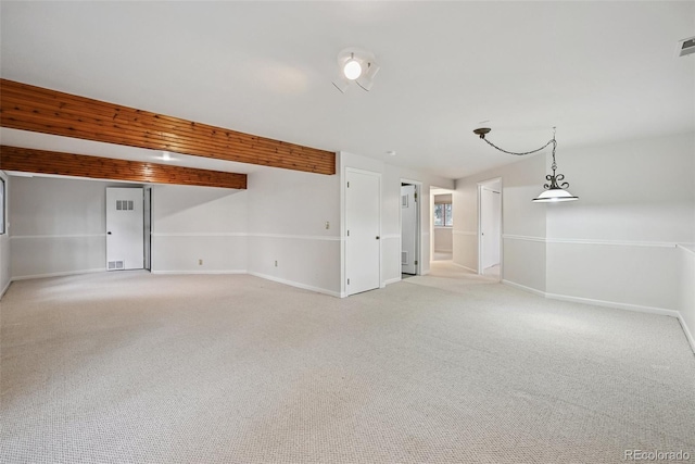 723 Eaton Rd, Palmer Lake, CO 80133 - empty room featuring visible vents, baseboards, and light colored carpet