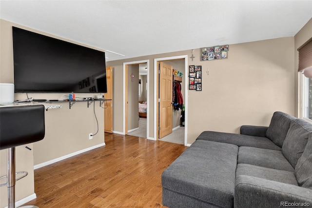 8340 London Ln, Conifer, CO 80433 - living room featuring light wood-style flooring and baseboards