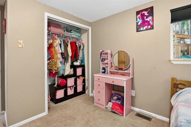 8340 London Ln, Conifer, CO 80433 - bedroom with light carpet and a closet