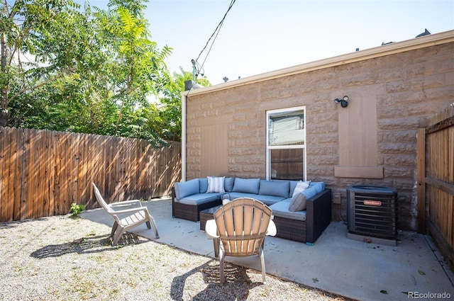 2645 W 24th Ave, Denver, CO 80211 - view of patio featuring an outdoor living space