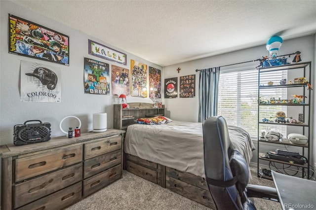 20338 E 48th Dr, Denver, CO 80249 - bedroom featuring carpet floors and a textured ceiling