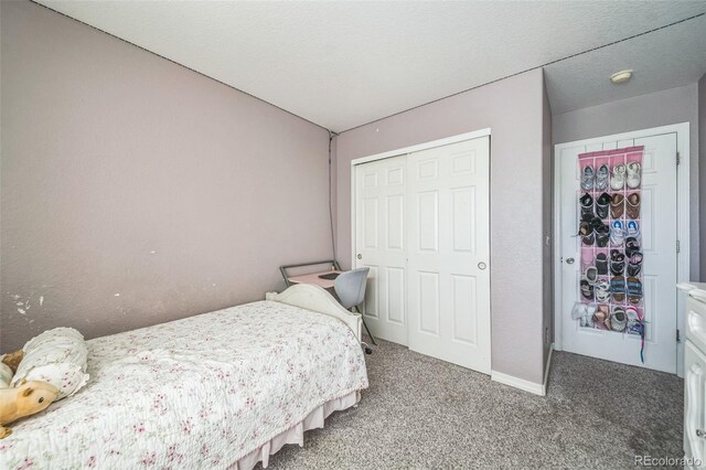 20338 E 48th Dr, Denver, CO 80249 - bedroom featuring carpet flooring, a closet, and baseboards