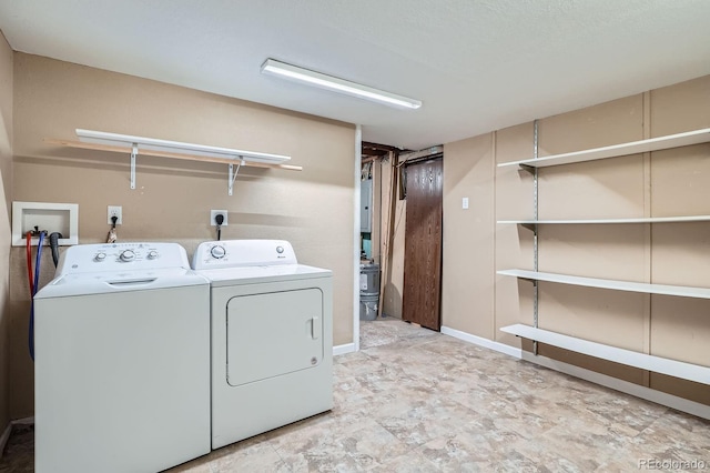 921 Dakin St, Denver, CO 80221 - laundry room featuring washing machine and clothes dryer and electric panel