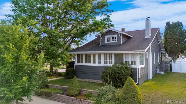4501 Zenobia St, Denver, CO 80212 - bungalow-style house with a chimney and roof with shingles